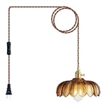 Plug Pendant Light: Hanging Lamps 14.8FT Swag Cord With Rotating S.... Fixed Price $71.16.