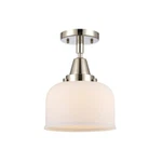 Innovations Large Bell Light 8" Flush, Polished Nickel/frosted 447-1C-PN-G71. Fixed Price $147.40.