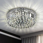 Elegant 6-LIGHT Crystal Flush Mount Chandelier For Modern Spaces, H5.9 X W20. Fixed Price $581.99.
