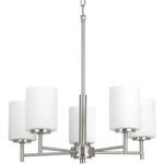 Progress Lighting P4319 Nickel Replay 5-LIGHT 21"W Pillar Candle Chandelier. Fixed Price $219.99.