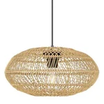 Jazava 15.8 In. Brown Light Large Wicker Pendant , No Bulbs Included. Fixed Price $34.99.
