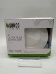 Sunco Lighting 650 Lumens 10W Ultra Slim Downlight 4 Inch 5000K Daylight. Fixed Price $9.99.