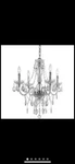 Naples 4-LIGHT Clear Mini Chandelier With Glass. Fixed Price $65.00.