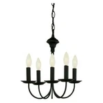 Trans Globe Lighting 9015 Five Up Mini Chandelier - Black. Fixed Price $49.99.