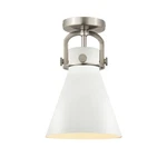 Innovations Lighting 410-1F-15-8 Newton Cone Flush White. Fixed Price $275.00.