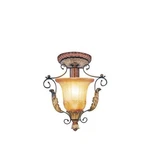 Livex Lighting Villa Verona Ceiling Mount Bronze With Aged Gold Leaf. Fixed Price $208.99.