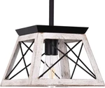 Luupyia Farmhouse Pendant Single Light Fixture, Adjustable Height. Fixed Price $77.95.