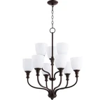 Quorum 6811-9-86 Richmond 26" 9-LIGHT Chandelier In Oiled Bronze. Fixed Price $412.00.