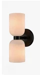 Claxy Black Wall Sconce Modern 1-LIGHT Bathroom Vanity Lights-milky Glass Shade. Fixed Price $22.00.