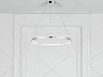 Jonathan Lighting JYL7203 Brice 24"W Dimmable Minimalist Ring Pendant - Chrome. Fixed Price $130.86.