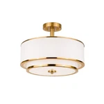 3-LIGHT Semi Flush Mount Ceiling Light, 16" Drum With White F... Fast Ship. Fixed Price $127.99.