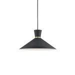 Kuzco Vanderbilt Light 16" Pendant, Black/gold Detail 493216-BK-GD. Fixed Price $137.60.