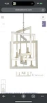 Currey & Co Silver Leaf 8 Light Chandelier C90000523. Fixed Price $799.00.