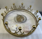 Siljoy Crystal Crown Chandelier. Fixed Price $300.00.