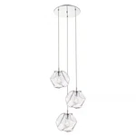 Canarm Rockport 3-LIGHT Chrome Pendant (msrp $394) Dimmable. Fixed Price $185.00.