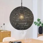 Elyona Modern Woven Chandelier, 14" Large Boho Rattan Pendant Light Fixtures,.... Fixed Price $73.80.