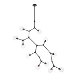 Elegant Lighting Cavoli 11 Lights Iron Glass Chandelier Black. Fixed Price $973.41.