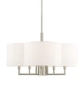Livex Lighting 51925 Nickel Chelsea 6-LIGHT 24"W Drum Chandelier. Fixed Price $599.96.