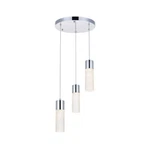 Elegant Lighting Constellation 3 12" Led Pendant, Chrome - 5200D12C. Fixed Price $426.00.