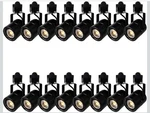 Intwell 10W Track Lighting Heads,dimmable Led Heads. 16PK. Black. Fixed Price $104.99.