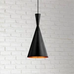 Eurofase Bronx 7 1/2" Wide Black Cone Modern Mini Pendant. Fixed Price $165.00.