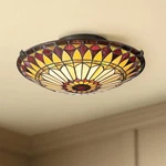 Quoizel West End 17" Wide Tiffany-style Sunflower Ceiling Light. Fixed Price $239.99.