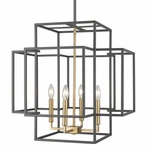 Z-lite 454-22 Bronze/brass Titania 4-LIGHT 22"W Chandelier. Fixed Price $406.00.
