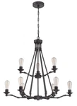 Craftmade Hadley 9 Light 34 Inch Aged Bronze Chandelier. Fixed Price $403.19.