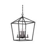 Sunset Lighting Provincial Bronze 8-LIGHT 20" 60W Raven Eight Cage Pendant Ceili. Fixed Price $239.99.