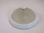 Contemporary 10IN Ceiling Light Fixture Ribbed Glass Frosted/white F93WH02. Fixed Price $37.49.