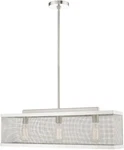 30"W Linear Chandelier - Nickel 6.5 47.75 Livex Lighting 46213. Fixed Price $334.99.