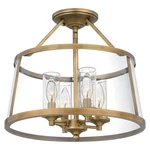 Barlow 4 Light Semi-flush Mount-weathered Brass Finish. Fixed Price $449.99.