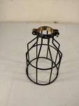 Industrial Style Lamp Light Cage Black Wire Retro Steampunk Warehouse. Fixed Price $19.00.