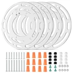 Tovmey 4 Pack Universal Light Fixture Mounting Diameter Inches, Silver. Fixed Price $13.44.