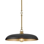 Hinkley Lighting 48167 Sadie 18"W Pendant - Lacquered Brass / Black. Fixed Price $319.00.