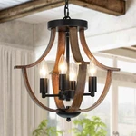 Lampkeduo Farmhouse Hanging Pendant Lighting, 4-LIGHT Rustic Flush Mount Ceil.... Fixed Price $105.22.
