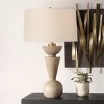 Uttermost Cullum 1 Light Geometric Table Lamp, Brass - 30475. Fixed Price $465.60.