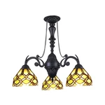 Chloe Lighting Georgia Tiffany-style Victorian Stained Glass Mini Chandelier.... Fixed Price $172.44.