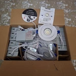 Adetu 360 Rotation 4" Led Recessed Ceiling Lights 12-PACK 5CCT Dimmable White. Fixed Price $52.49.