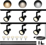 6 Lights Type Black Led Track Lighting Complete Kit Plug In, 20W 120V PAR20.... Fixed Price $197.94.