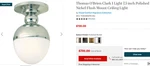 Thomas O'brien Fixture TOB4006PN-WG. Fixed Price $400.00.