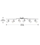 Hampton Bay 6-LIGHT Led Directional Track Fixture Chrome Dimmable 46.5 In. Fixed Price $32.44.