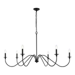 Living District Rohan 54" 6-LIGHT Transitional Metal Chandelier Matte Black. Fixed Price $286.00.