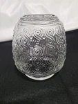 Vintage Swirled Glass Light Fixture Shade Globe 5" 3- Fitter, Universal. Fixed Price $21.99.