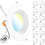 Sunco 12 Pack Inch Led Recessed Retrofit Can Lights, 965LM, 13W (75W Equ. Fixed Price $82.67.