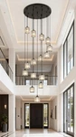 Elegant Long Chandeliers For High Ceilings 15-LIGHT Crystal Pendant Lamp. Fixed Price $315.99.