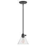 Hinkley Lighting Arti 1 Pendant Black With Clear Glass 3697BK-CL. Fixed Price $129.99.