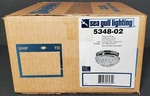 Seagull Lighting Close To Ceiling Polished Brass Clear Faceted Glass 5348-02. Fixed Price $32.81.