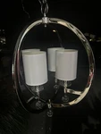 Metropolitan N6840 4-LIGHT Large Pendant Chandelier Nickel Finish. Fixed Price $280.00.