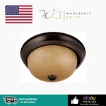 Nuvo 60/1255 Flush Mounted Dome Light Fixture, 11", Mahogany Bronze/champagne. Fixed Price $34.99.